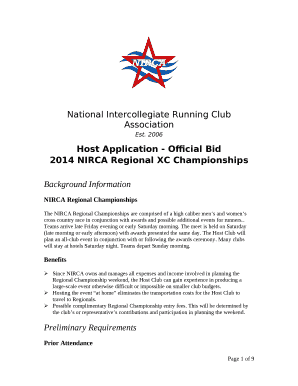 Host Application - Official Bid