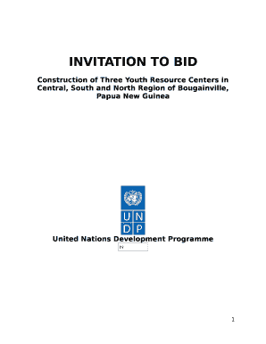 Invitation to Bid - UNDP Procurement Notices