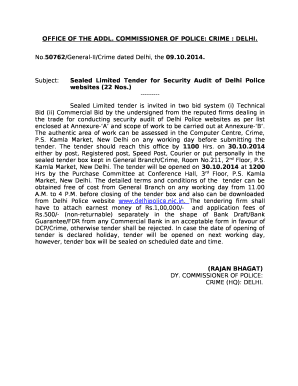 COMMISSIONER OF POLICE: CRIME : DELHI