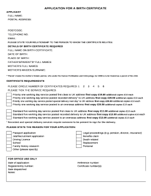 PLEASE STATE YOUR RELATIONSHIP TO THE PERSON TO WHOM THE CERTIFICATE RELATES: