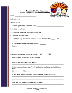 School Equipment and Route Planning Tool