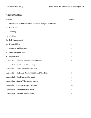 Introduction and Statements of Covenant, Purpose and Scope2