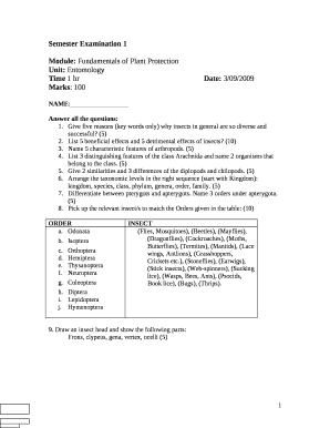 Semester Examination 1
