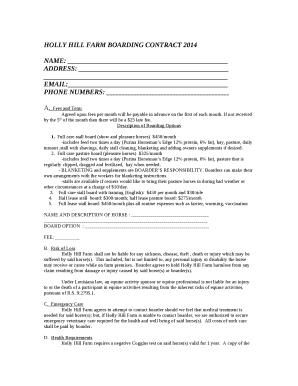 Agreed upon fees per month will be payable in advance on the first of each month