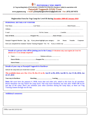 (A Yog teaching body of PATANJALI YOGPEETH (TRUST), Hardwar, India) in association with