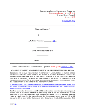 2 of Note Purchase Agreement April 8, 2011October 17, 2012