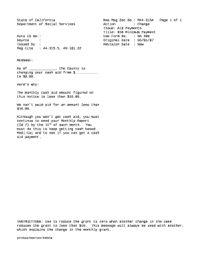 M44-315A - California Department of Social Services - State of ...