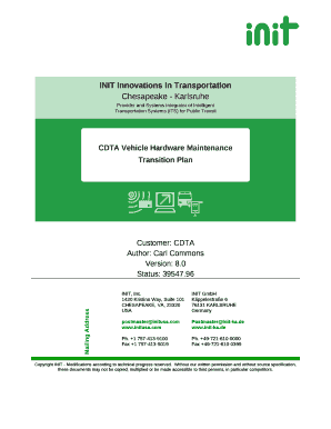 CDTA Vehicle Hardware Maintenance