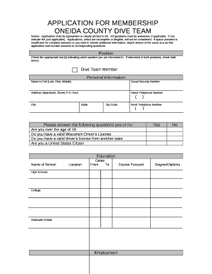 ONEIDA COUNTY DIVE TEAM