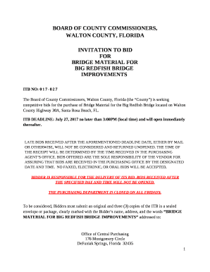 BOARD OF COUNTY COMMISSIONERS, WALTON COUNTY, FLORIDA