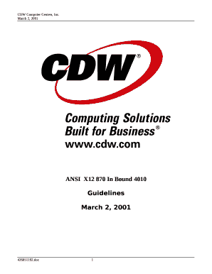 ANSIX12 870 In Bound 4010