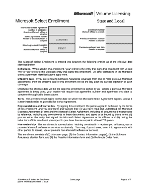 Microsoft Select Enrollment