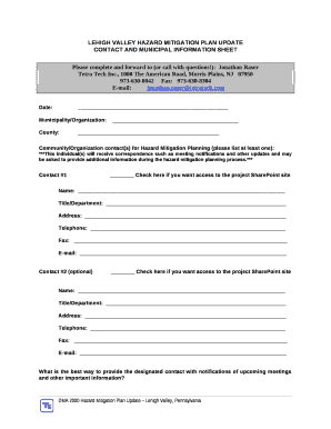 LEHIGH vALLEY Hazard Mitigation Plan UPDATE