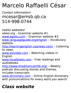 Org Grammar website #1
