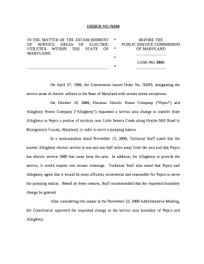 On April 27, 1966, the Commission issued Order No
