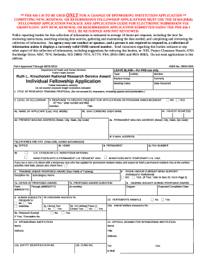 COMPETING NEW, RENEWAL OR RESUBMISSION FELLOWSHIP APPLICATIONS MUST USE THE SF424 (R&R) FELLOWSHIP APPLICATION PACKAGE AND APPLICATION GUIDE FOR ELECTRONIC SUBMISSION VIA GRANTS
