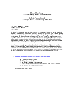Directed Case Study: