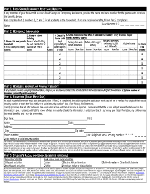 Food Stamp/Temporary Assistance Benefits
