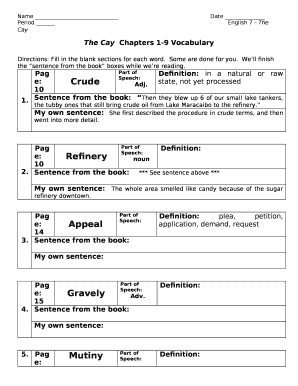 Period English 7 The Cay