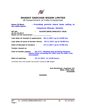 Name Of Work: Providing particle board false ceiling at O/o AGM Admn