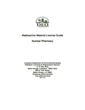 Radiation Licensing & Registrations Section
