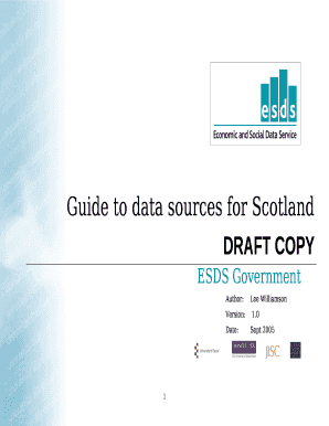 Guide to data sources for Scotland