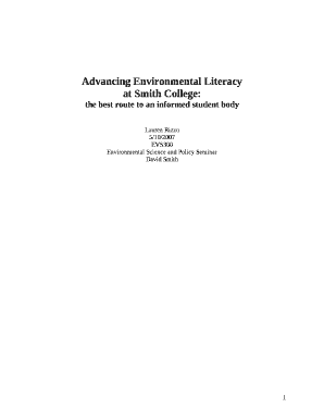 Advancing Environmental Literacy