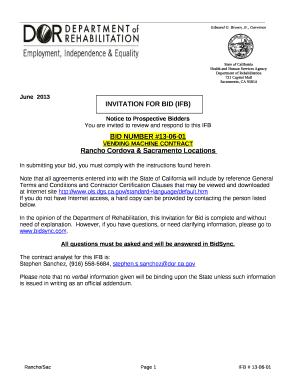 BID NUMBER #13-06-01