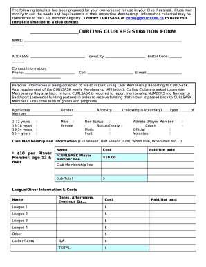 The following template has been prepared for your convenience for use in your Club if desired