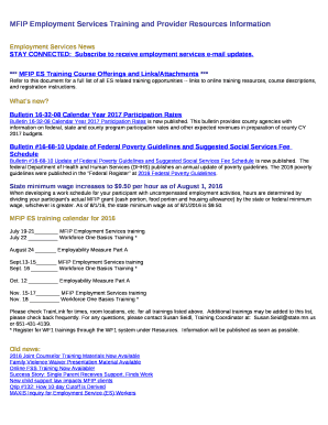 Bulletin 16-32-08 Calendar Year 2017 Participation Rates is now published