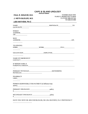 CAPE & ISLAND UROLOGY