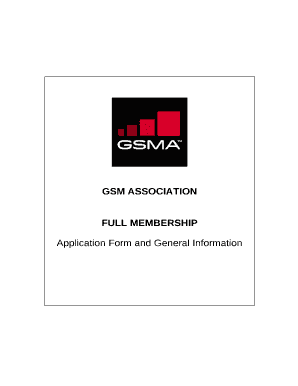 GENERAL INFORMATION FOR MEMBER APPLICATIONS