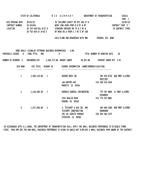 BID OPENING DATE10/01/15IN TUOLUMNE COUNTY ON RTE 108 AT &10/02/15