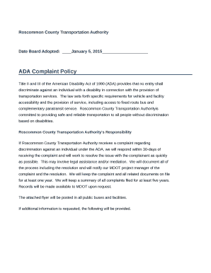 Title II and III of the American Disability Act of 1990 (ADA) provides that no entity shall discriminate against an individual with a disability in connection with the provision of transportation services