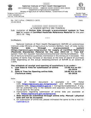 e-TENDER NOTICE (RE-TENDER)