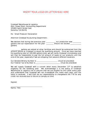 INSERT YOUR LOGO OR LETTERHEAD HERE