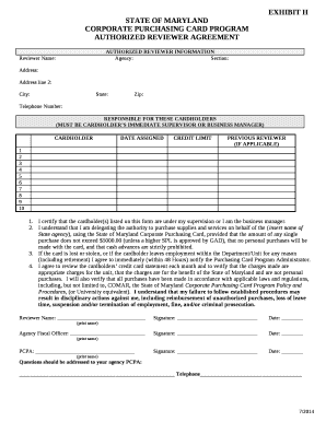 AUTHORIZED REVIEWER INFORMATION