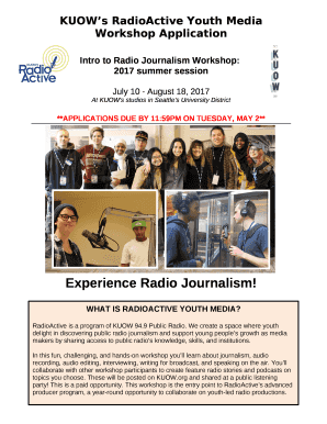 Intro to Radio Journalism Workshop: