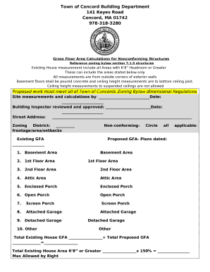 Town of Concord Building Department