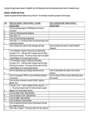 GENERAL INFORMATION FIELDS