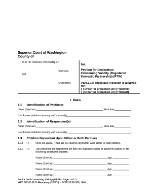 Concerning Validity (Registered Domestic Partnership) (PTIN)