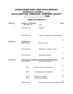 SOUTHAMPTON TOWNSHIP, BEDFORD COUNTY