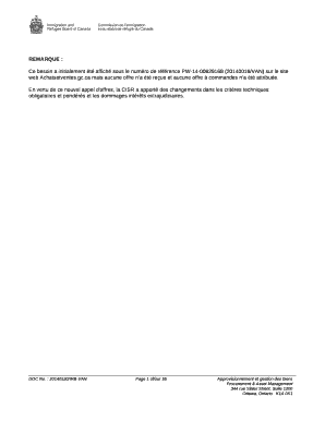 Remplissable Ce besoin a initialement t affich sous le numro de rfrence PW-14-00629168 (20140016/VAN) sur le site web Achatsetventes