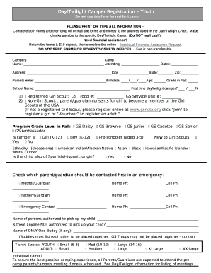 Complete both forms and then drop off or mail the forms and money to the address listed in the Day/Twilight Chart