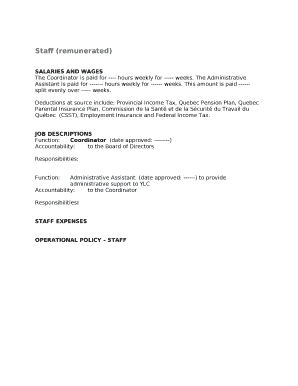 Staff (remunerated)
