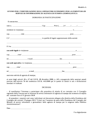 AVVISO PER LINDIVIDUAZIONE DEGLI OPERATORI ECONOMICI PER LA FORNITURA DI SERVIZI DI INFORMAZIONE DI AGENZIA DI STAMPA GIORNALISTICA
