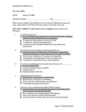 SECTION: S0601