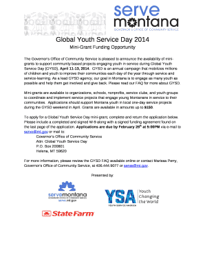 Global Youth Service Day 2014