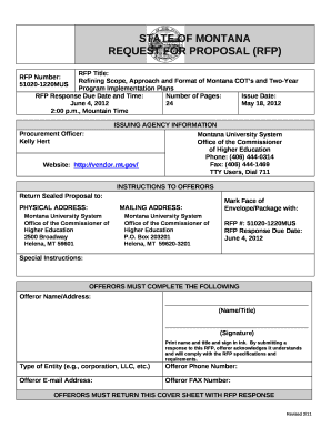 Refining Scope, Approach and Format of Montana COTs and Two-Year Program Implementation Plans