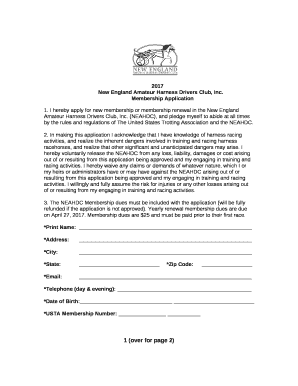 New England Amateur Harness Drivers Club, Inc